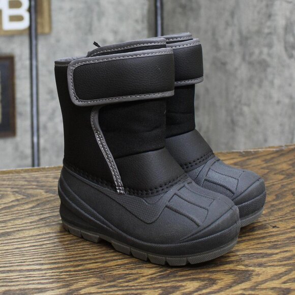 Cat & Jack Other - Cat & Jack Toddler Boys Lenny Winter Boots 88236579 Black 7T